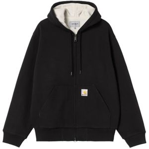 Carhartt WIP - Sweatvest - Zwart - Capuchon met Trekkoord - Losse Pasvorm