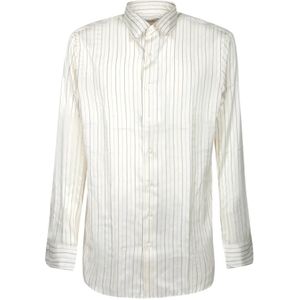 Lardini, Heren, Overhemden, Wit, Maat: XL Katoen,