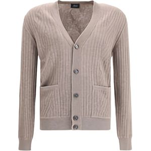 Brioni, Heren, Truien, Beige, Maat: 2XL Wol,