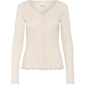 Saint Tropez - Cardigan - Bruin - V-hals - Lange Mouwen - Regular Fit