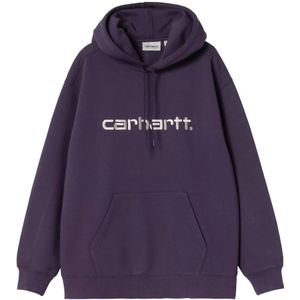 Carhartt Wip, Heren, Sweatshirts & Hoodies, Paars, Maat: L Katoen,