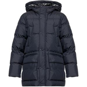 Burberry, Heren, Jassen, Blauw, Maat: L Wol,