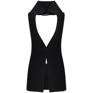 Dolce & Gabbana, Dames, Truien, Zwart, Maat: XS