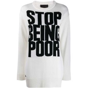 Philipp Plein, Dames, Truien, Wit, Maat: XL