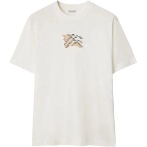 Burberry, Heren, Tops, Wit, Maat: 2XL Katoen,