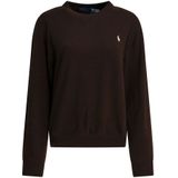 Sweatshirt met ronde hals en labelstitching