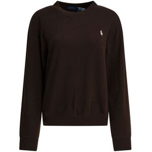 POLO RALPH LAUREN - Sweater - Kastanje - Ronde Hals - Katoen