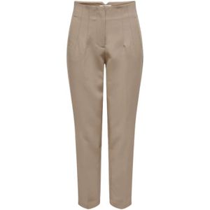 Only, Dames, Broeken, Beige, Maat: S L32 Poliester,