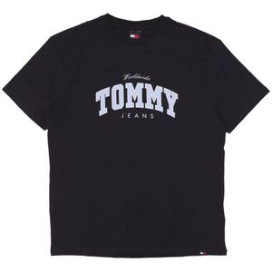 Tommy Hilfiger, Heren, Tops, Zwart, Maat: XL Katoen,