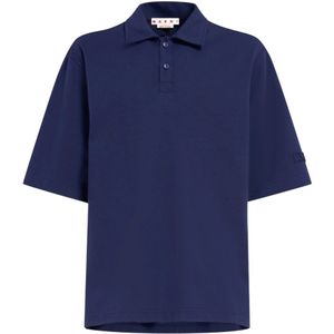 Marni, Heren, Overhemden, Blauw, Maat: M Katoen,