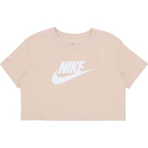 Nike, Dames, Tops, Beige, Maat: S Katoen,