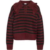 Noisy may - NMBROOKE - Trui - Bessen/Zwart - Lange Mouw