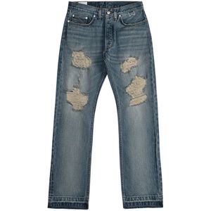 Rhude, Heren, Jeans, Blauw, Maat: W30 Denim,