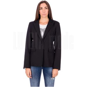 Pinko, Dames, Jassen, Zwart, Maat: M Wol,