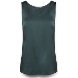 Elena Mirò, Dames, Tops, Groen, Maat: XL Satijn,