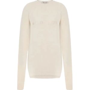 Alberta Ferretti, Dames, Truien, Wit, Maat: 2XS Kasjmier,