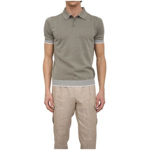 Peserico, Heren, Tops, Groen, Maat: L Katoen,