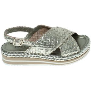 Pons Quintana, Dames, Schoenen, Grijs, Maat: 41 EU Leer,