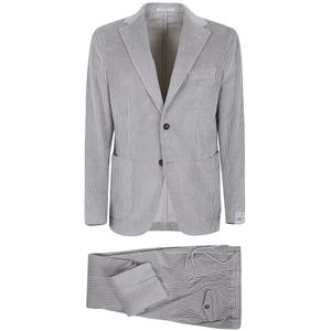 Eleventy, Heren, Pakken, Grijs, Maat: M Katoen,