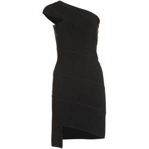 Bottega Veneta, Dames, Jurken, Zwart, Maat: M Viscose,