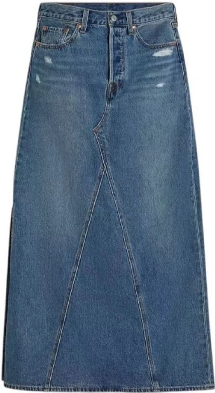 LEVI'S - Long Skirt - Spijkerrok - Blauw - A-lijn