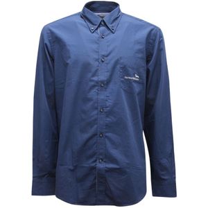Harmont & Blaine, Heren, Overhemden, Blauw, Maat: S