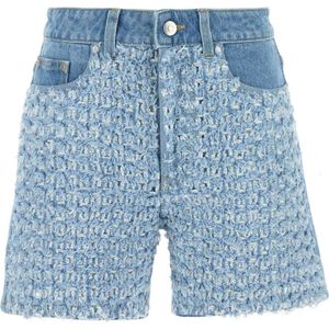 Stella McCartney, Dames, Korte broeken, Blauw, Maat: W28 Denim,