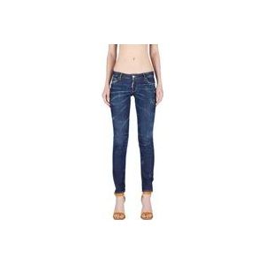 Dsquared2 Stijlvolle Jennifer Skinny Jeans , Blue , Dames , Maat: 2XS
