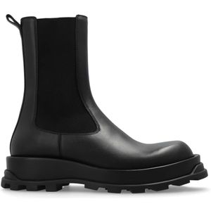 Jil Sander, Heren, Schoenen, Zwart, Maat: 44 EU Leer,