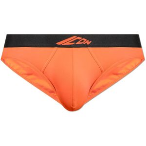 Dsquared2, Heren, Badkleding, Oranje, Maat: S