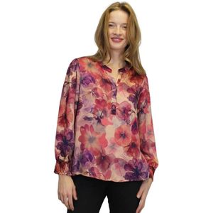 2-Biz, Dames, Blouses & Shirts, Veelkleurig, Maat: XL Viscose,