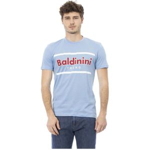 Baldinini, Heren, Tops, Blauw, Maat: XS Katoen,