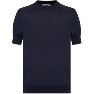 Jil Sander, Heren, Truien, Blauw, Maat: 2XL Wol,