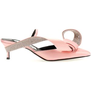 Sergio Rossi, Dames, Schoenen, Roze, Maat: 35 EU Satijn,