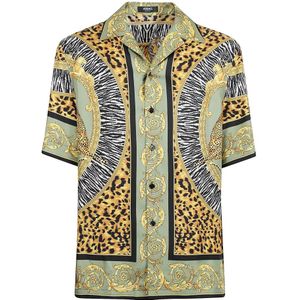 Versace, Heren, Overhemden, Veelkleurig, Maat: L Zijde,