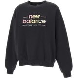 New Balance - Fleece Sweatshirt - Zwart - Dames