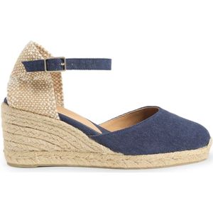 Castañer, Dames, Schoenen, Blauw, Maat: 36 EU Katoen,