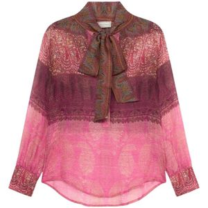 Pierre-Louis Mascia, Dames, Blouses & Shirts, Roze, Maat: L Zijde,