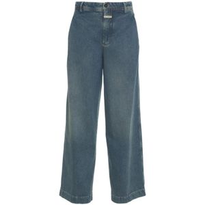Closed, Dames, Jeans, Blauw, Maat: W28 Katoen,