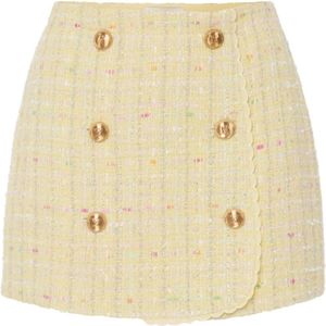 Elisabetta Franchi, Dames, Rokken, Geel, Maat: L