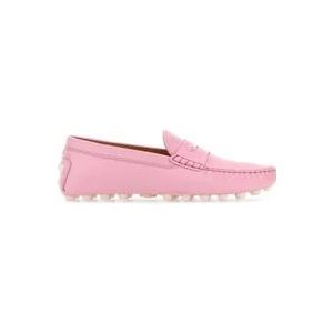Tod's Bubble Loafers in roze leer , Pink , Dames , Maat: 38 1/2 EU