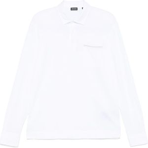 Zegna, Heren, Tops, Wit, Maat: M Katoen,