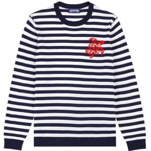 Vilebrequin, Heren, Truien, Blauw, Maat: S Katoen,