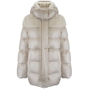 Fay, Dames, Jassen, Beige, Maat: M Fleece,