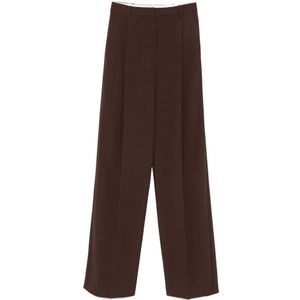 Elisabetta Franchi, Dames, Broeken, Bruin, Maat: L