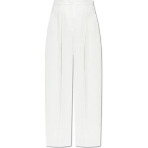 Max Mara, Dames, Broeken, Wit, Maat: XS Poliester,