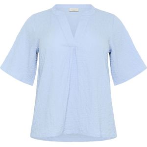 Kaffe Curve, Dames, Blouses & Shirts, Blauw, Maat: 7XL