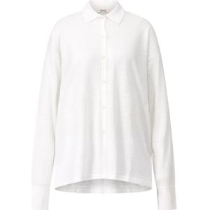 Sminfinity, Dames, Blouses & Shirts, Wit, Maat: M/L Linnen,