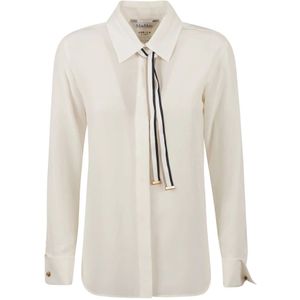 Max Mara, Dames, Blouses & Shirts, Wit, Maat: M Zijde,