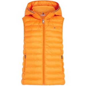 Tommy Hilfiger, Heren, Jassen, Oranje, Maat: L Poliester,